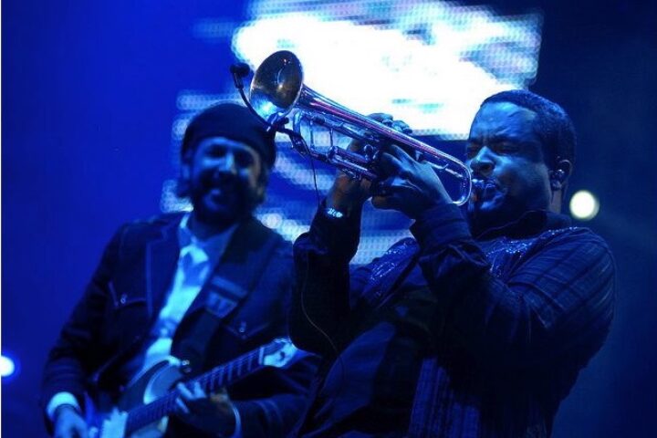 Rodhen Santos y Juan Luis Guerra