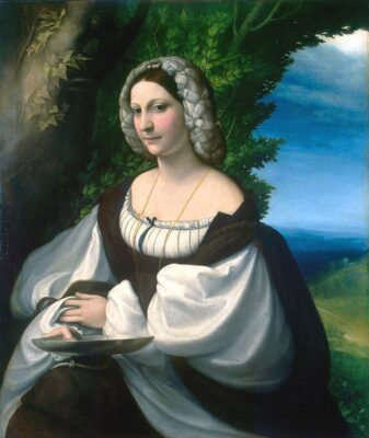 800px correggio, ritratto di dama, c.1517 1518