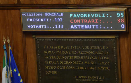 +++fiducia a draghi con soli 95 sì +++