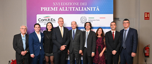 xvi edizione dei premi allitalianita 2022 organizzata dal comites di madrid parte consiglio ambasciatore image 531x223