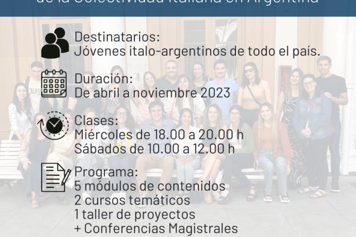 diplomatura in studi e gestione delle istituzioni della collettivita italiana in argentina