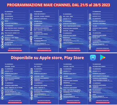 programmazione maie channel dal 215 al 285