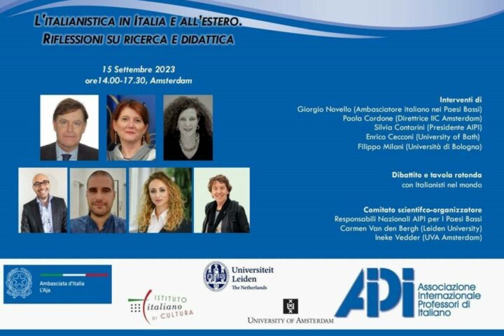 amsterdam incontro internazionale sullitalianistica nel mondo
