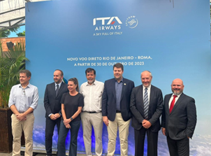 facebook brasile il console generale iacchini alla presentazione del volo diretto ita airways roma rio de janeiro immagine4 302x223