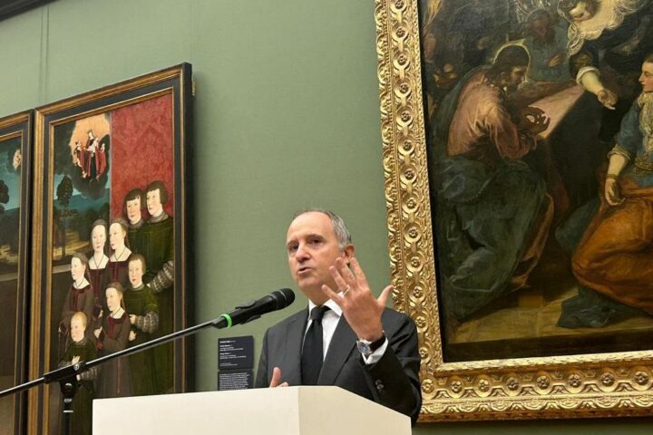 ambasciatore varricchio allinaugurazione della mostra venezia 500