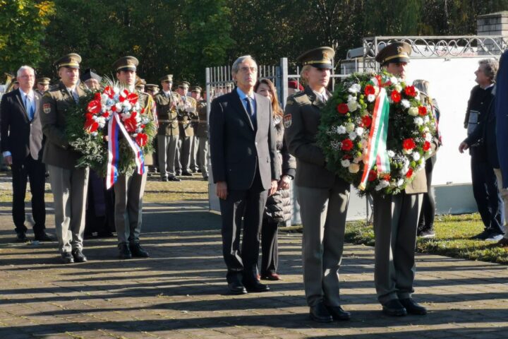 commemorazione al sacrario militare italiano di milovice