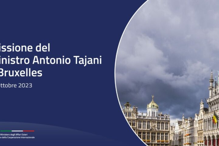 missione del ministro antonio tajani a bruxelles