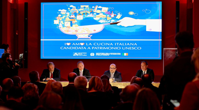 ministerio agricoltura a roma evento di promozione della candidatura della cucina italiana a patrimonio immateriale dellunesco lollobrigida immagine9 403x223