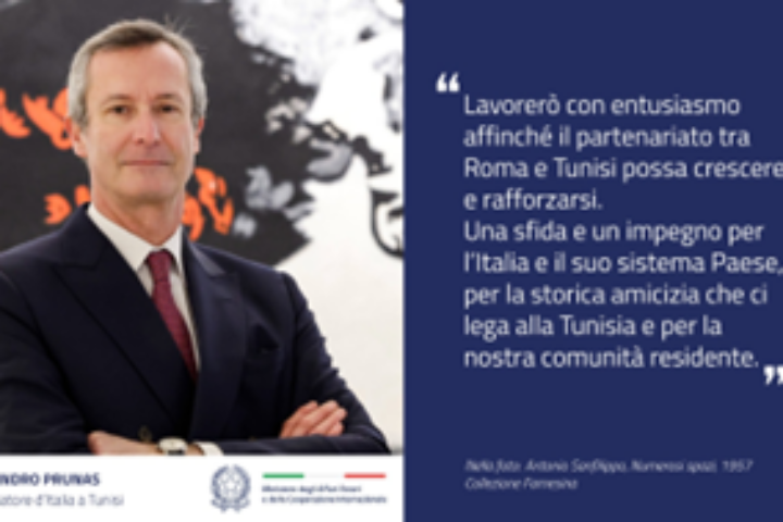 alessandro prunas e il nuovo ambasciatore ditalia in tunisia immagine3