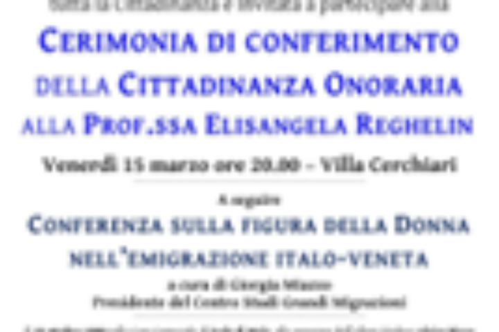 150° anniversario dellemigrazione italiana in brasile comune di isola vicentina cittadinanza onoraria a elisangela melo reghelinimmagine14