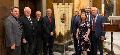 order sons and daughters of italy in america delegazione in visita allarciconfraternita di s.m. odigitria dei siciliani a roma immagine13 e1714655382243 481x223