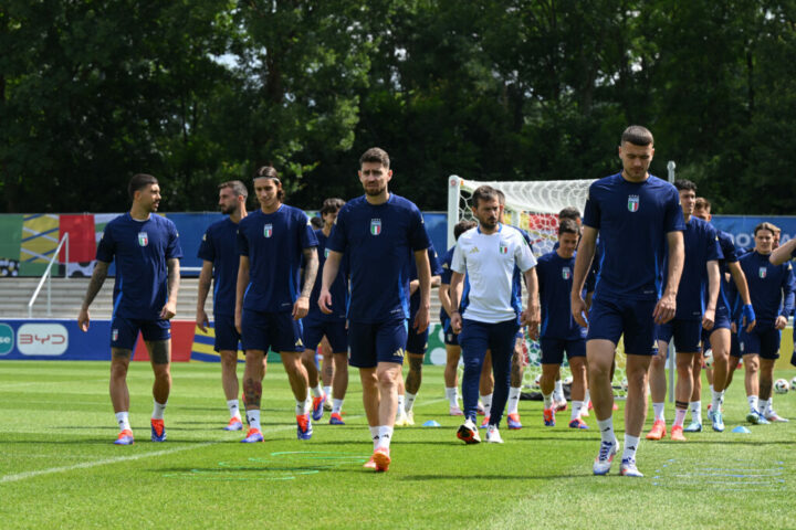 italy training session and press conference: group b uefa euro 2024