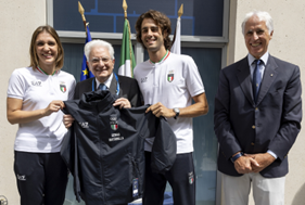presidenza della repubblica mattarella a parigi voillaggio olimpico immagine1
