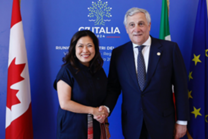 x g7 commercio incontro del ministro tajani con la ministra per la promozione delle esportazioni del canada immagine16