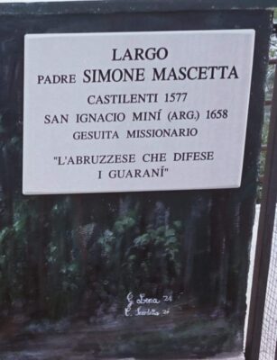 targa dedicata a mascetta
