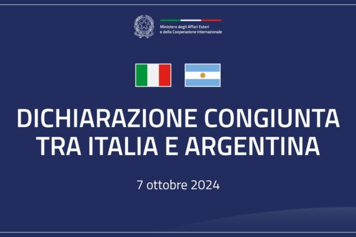 dichiarazione congiunta italia argentina