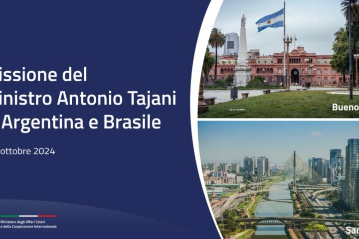 missione del ministro tajani in argentina e brasile