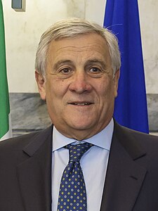 antonio tajani in rome on 19 december 2023 (cropped)