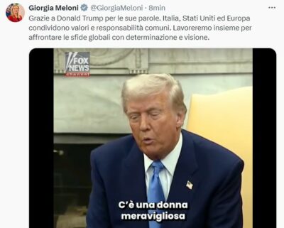 trump innamorato di giorgia