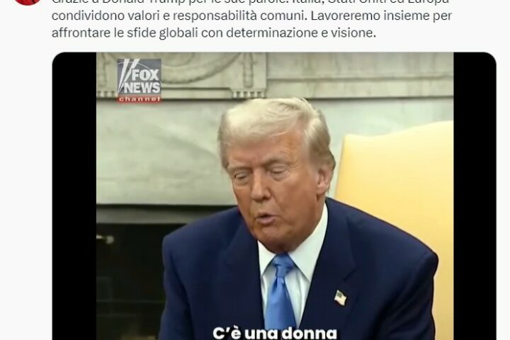 trump innamorato di giorgia