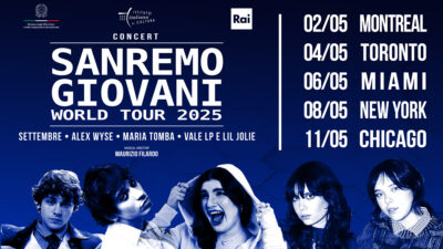 al via il sanremo giovani world tour