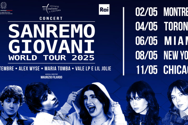 al via il sanremo giovani world tour
