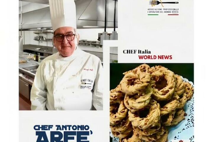 Lo Chef Antonio Arfè e i suoi taralli “nzogna e pepe”