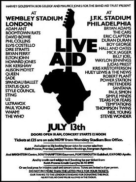 live aid lineup
