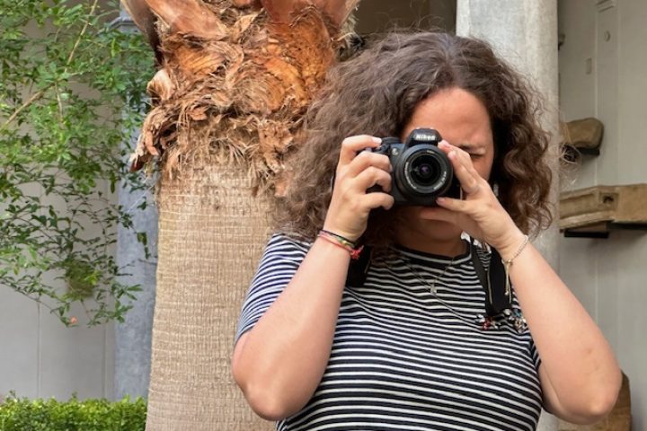 maria sole stancampiano con macchina fotografica