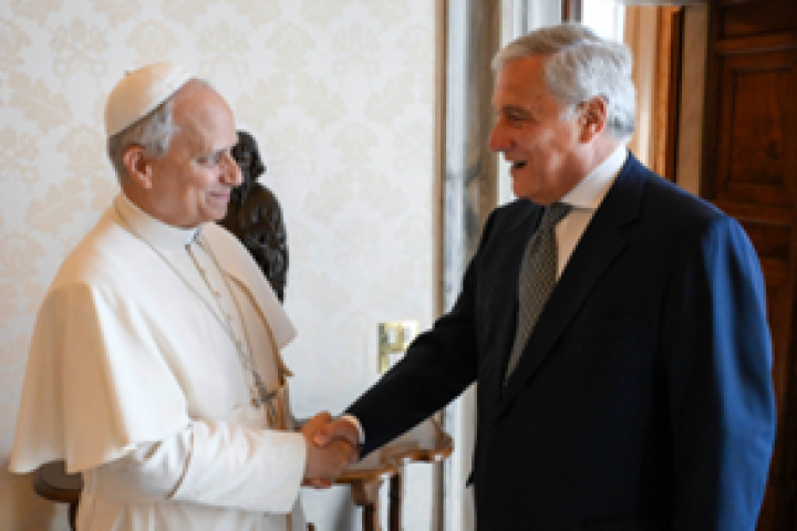 x incontro del ministro tajani con papa leone xiv. discusso il vertice sullitalofonia una lingua di pace e valori condivisi immagine11