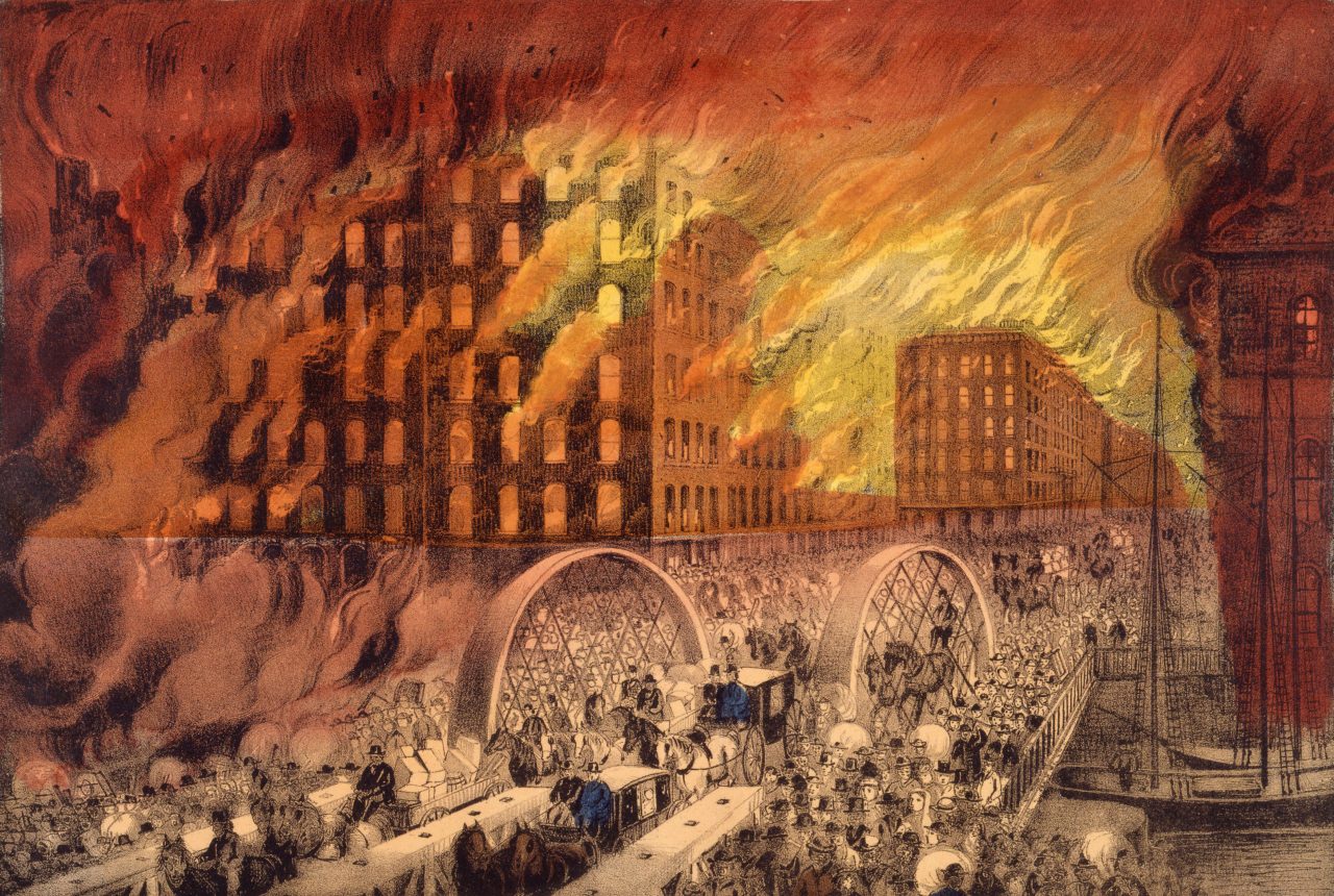 chicago in flames by currier & ives, 1871 (cropped)