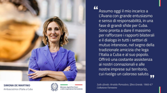 simona de martino e la nuova ambasciatrice ditalia a cuba immagine15