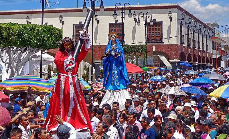 procesión de semana santa ozumba
