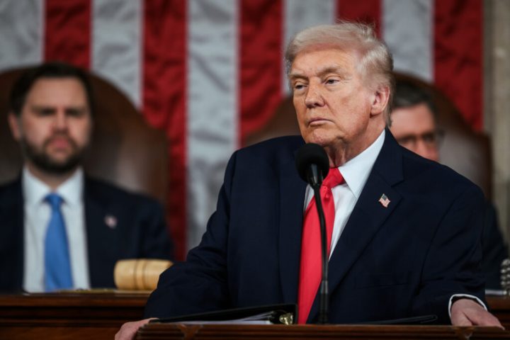 il presidente donald trump pronuncia il suo discorso sullo stato dell'unione