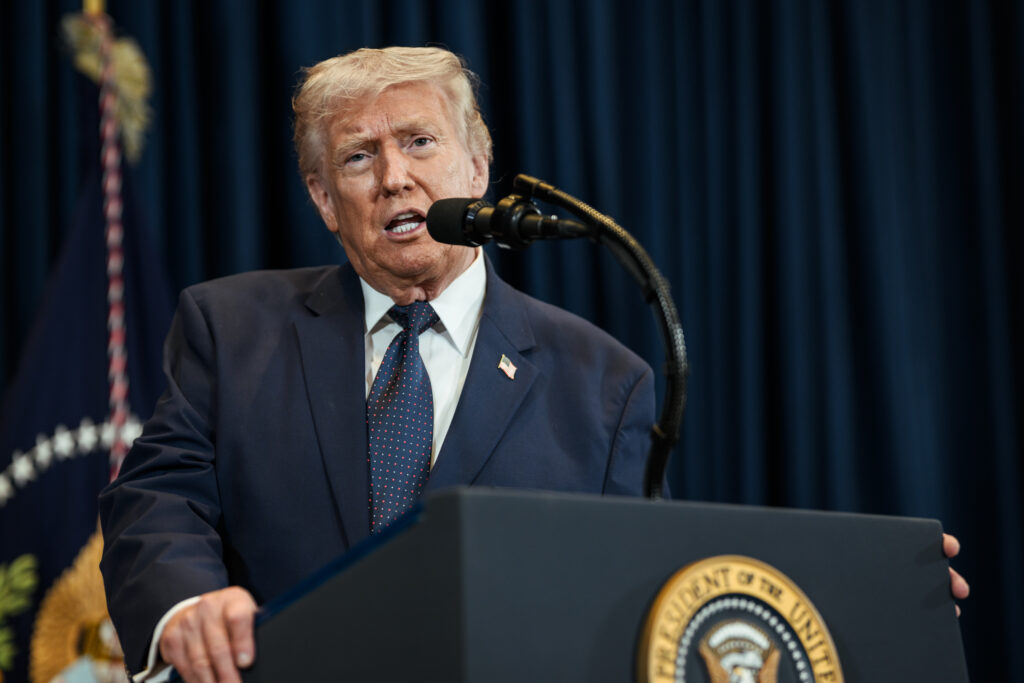 conferenza stampa del presidente trump