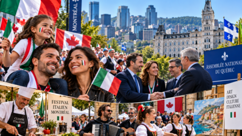celebración italo canadiense en montréal