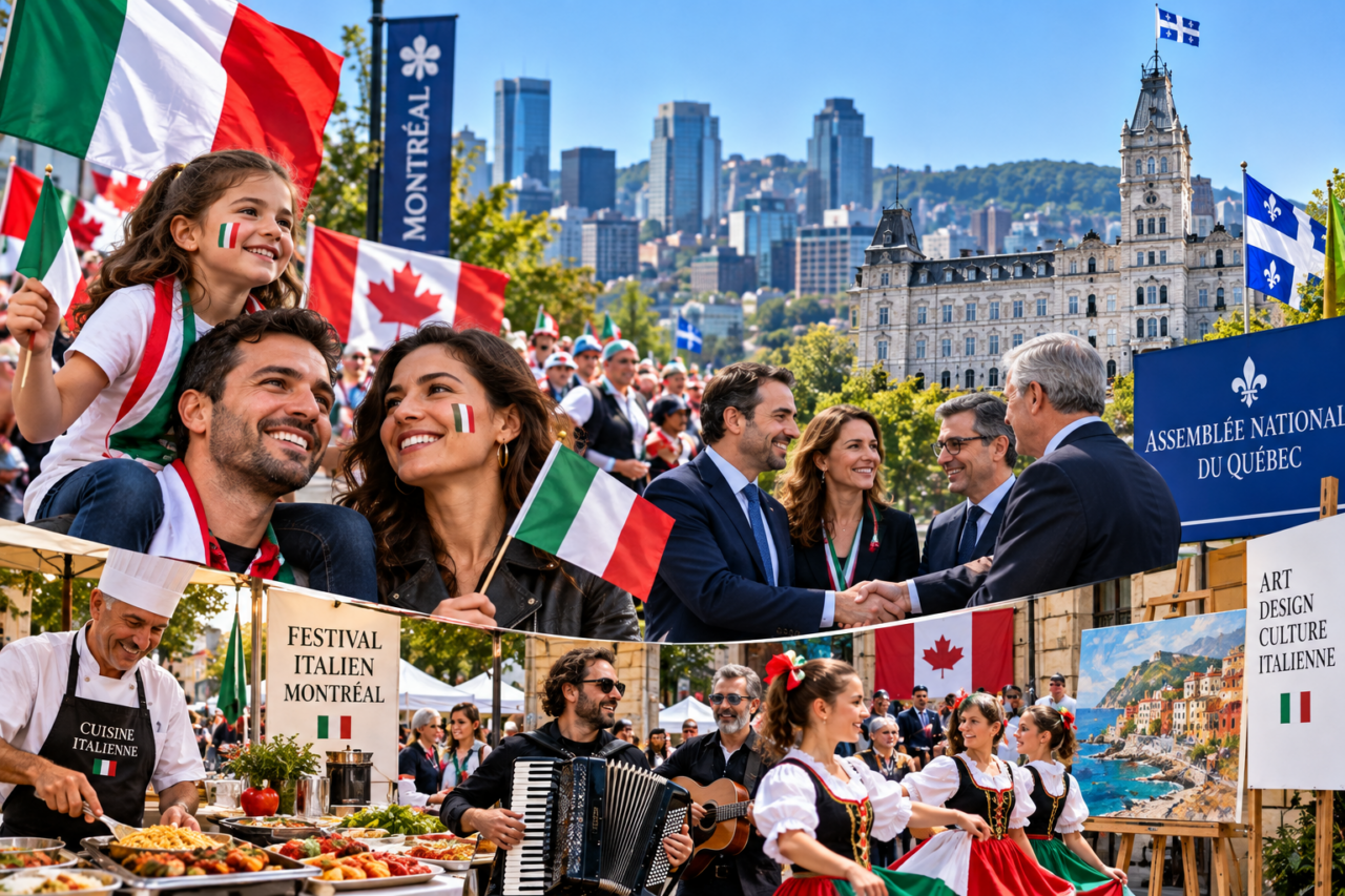 celebración italo canadiense en montréal