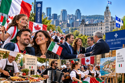 celebración italo canadiense en montréal
