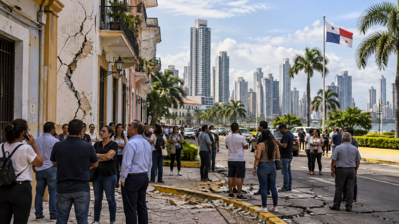 ciudad costera tras el terremoto