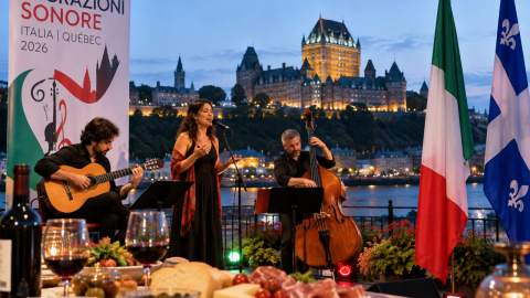 festival italiano junto al río en québec